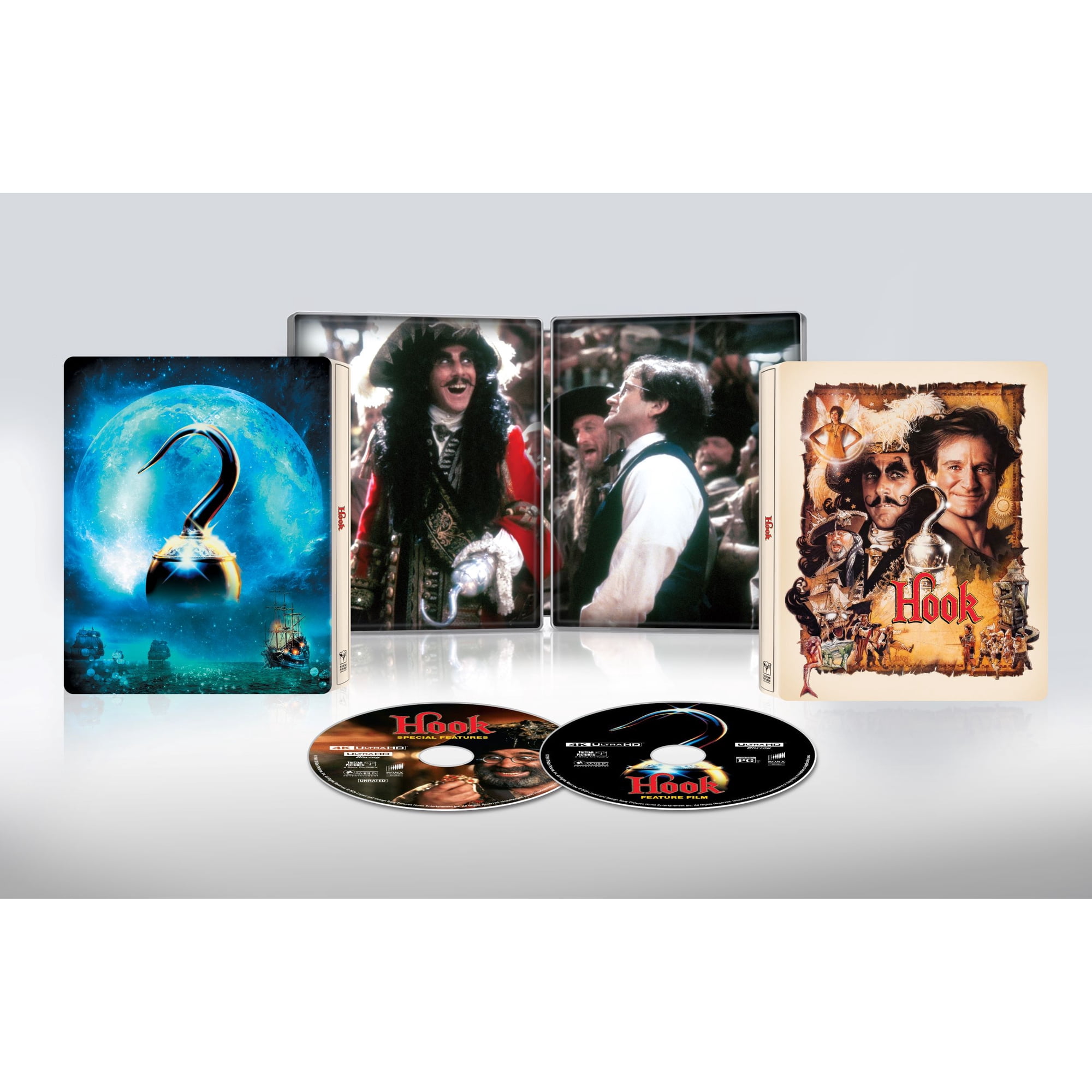 Hook 35th Anniversary Edition (Steelbook) (4K Ultra HD + 4K Special Features Disc + Digital Copy) Sony Pictures Home Entertainment, Children, Family
