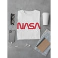 thumbnail image 3 of Nasa Classic Typography In Red Men T-Shirt, Male 3X-Large, 3 of 4