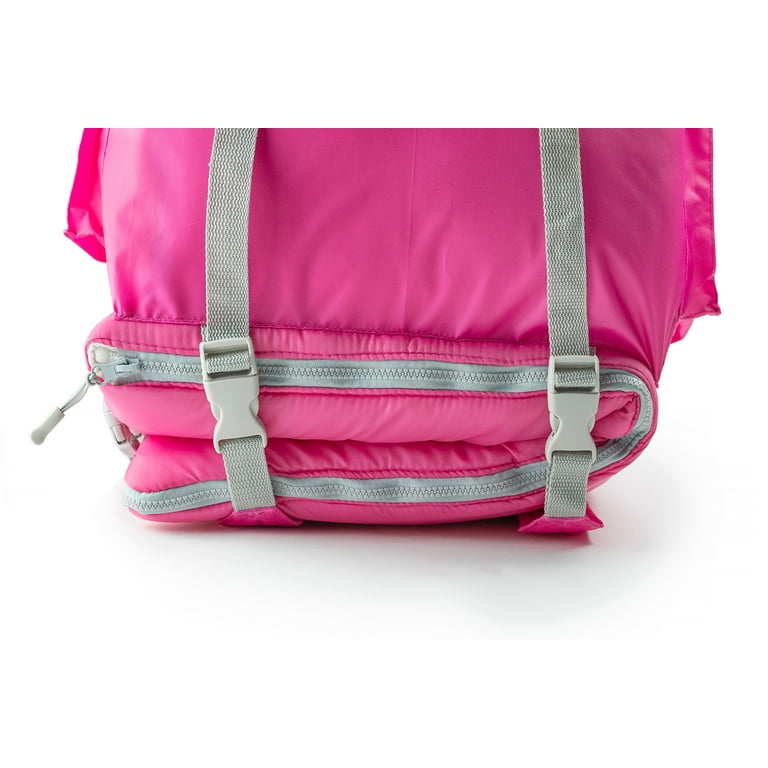Mimish Sleep-N-Pack, 37F Kid's Sleeping Bag & Backpack, Cozy Liner