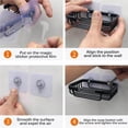 thumbnail image 3 of pitrice Punch-free Double-layer Soap Box Soap Self Drain Rack Soap Dish Storage Rack for Home Dorm Student, 3 of 9