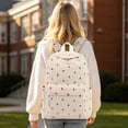 thumbnail image 6 of Middle School Corduroy Backpack For Students, Large Capacity Simple Light Soft Cozy Daily Outdoor Walking School Daypack (Khaki), 6 of 6