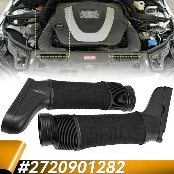 OEMASSIVE 2Pc Car Air Intake Hoses for Mercedes-Benz C300 C350 E350 2008-2012 Left Right