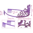 thumbnail image 3 of MEANT2TOBE 12th Birthday Sash and Tiara for Girls - Fabulous Glitter Sash + Stars Rhinestone Purple Premium Metal Tiara for Girls, 12th Birthday Gifts for Princess Party, 3 of 13