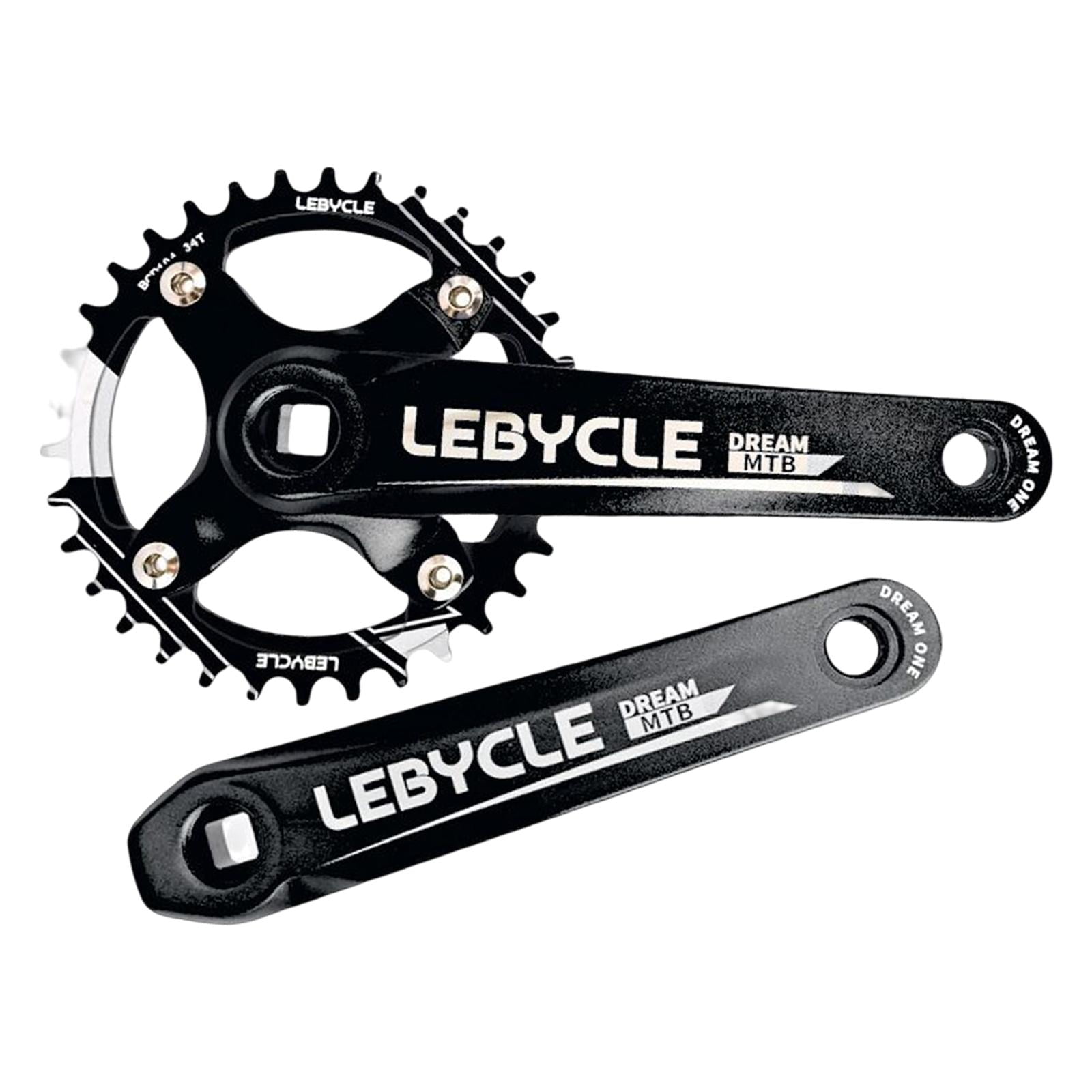 S SERENABLE BMX Mountain Bike Crankset Round Chainring and Crank