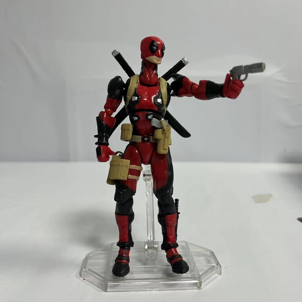 Personajes de películas de Marvel Super War, figura de acción de Deadpool, modelo de animación coleccionable, adorno de escritorio de oficina, regalo de cumpleaños, 18cm