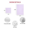 thumbnail image 7 of Purple White Stripe Kitchen Dish Towels for Drying Dishes Set of 2, Modern Minimalist Geometric Striped Waffle Weave Microfiber Hand Tea Bathroom Towels Quick Dry & Absorbent Towel 12x12, 7 of 7