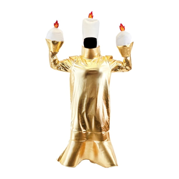 Disfraz de cena a luz de las velas para Halloween, accesorio para presentaciones en escenario y festivales. Forma de vela