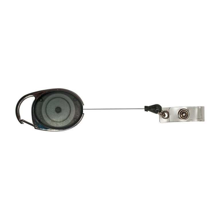 Carabiner-Style Retractable ID Card Reel, 30 Carabiner-Style Retractable ID Card Reel, 30