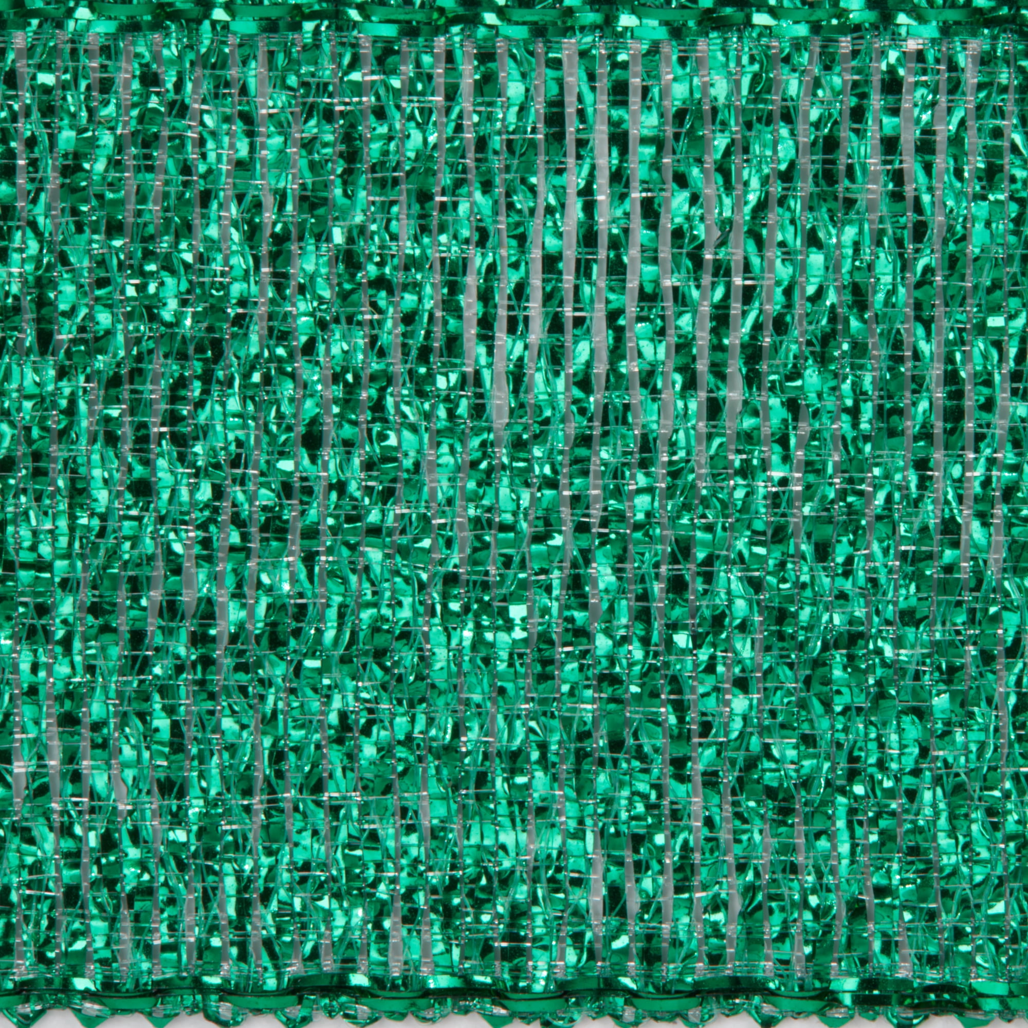 (3 pack) Offray Ribbon, Emerald Green 7/8 inch Galena Metallic Ribbon, 9 feet