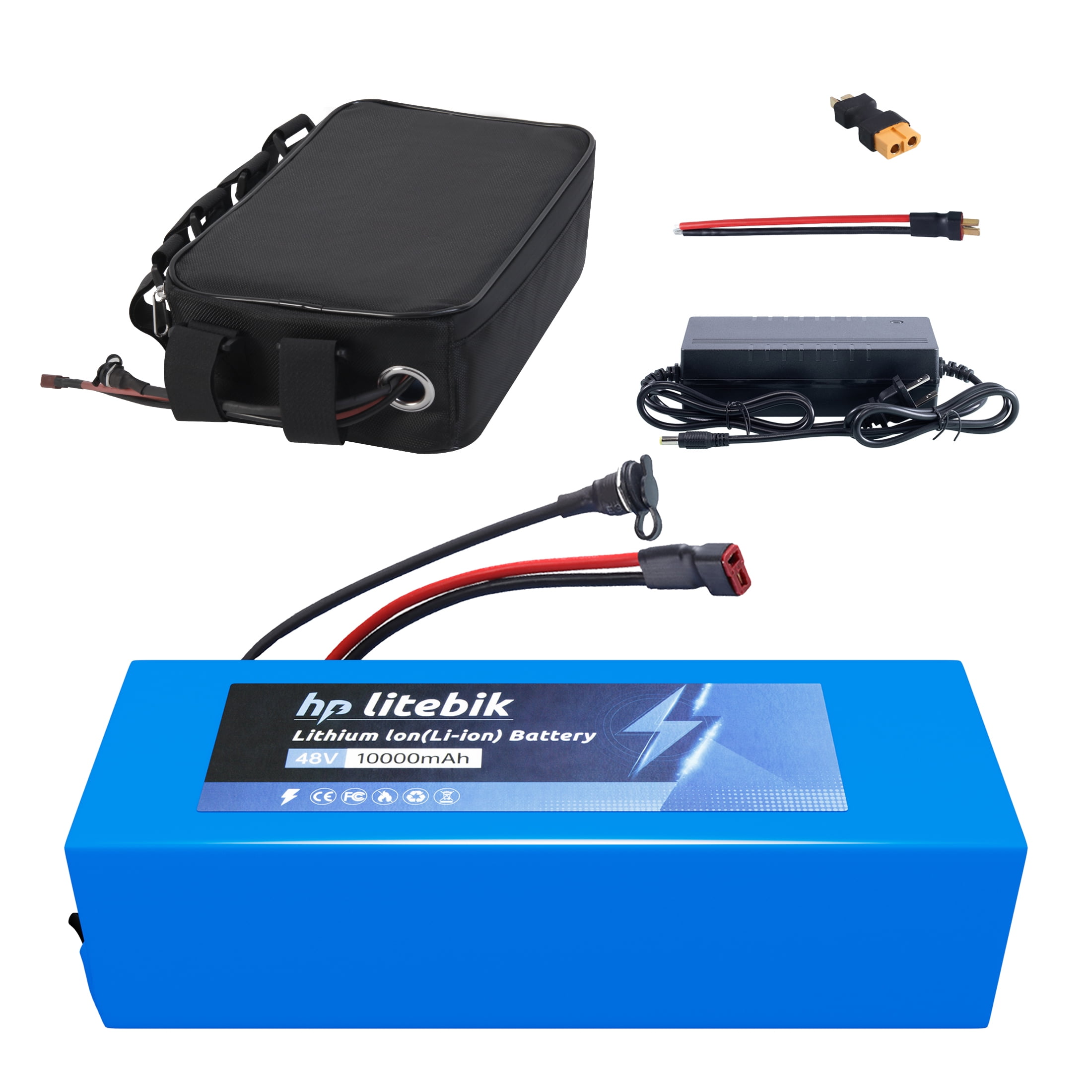 48V 10Ah Battery 48V Lithium-ion Ebike Battery 750W with BMS
