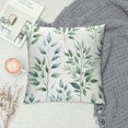 thumbnail image 2 of GOSMITH Green Leaves Throw Pillow Cover,Eucalyptus Branches Decorative Pillow Cases for Home Living Room Bed Sofa Bedroom Decor Cases Square Outdoor, 2 of 5