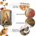 thumbnail image 5 of Fox Autumn Orange Leaves Watercolor Maple Leaf Shower Curtain for Bathroom, Stone House Waterproof Shower Curtains Washable Quick Dry with Hooks Bathtub Curtains 72x72 IN, 5 of 6