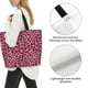 thumbnail image 3 of Fotbe Rose Leopard Print Bolsa Tote Estética de Lona con Estampado para Mujer - Bolsa Reutilizable de Hombro Casual para Vacaciones, Compras, Trabajo y Gimnasio, 3 of 8