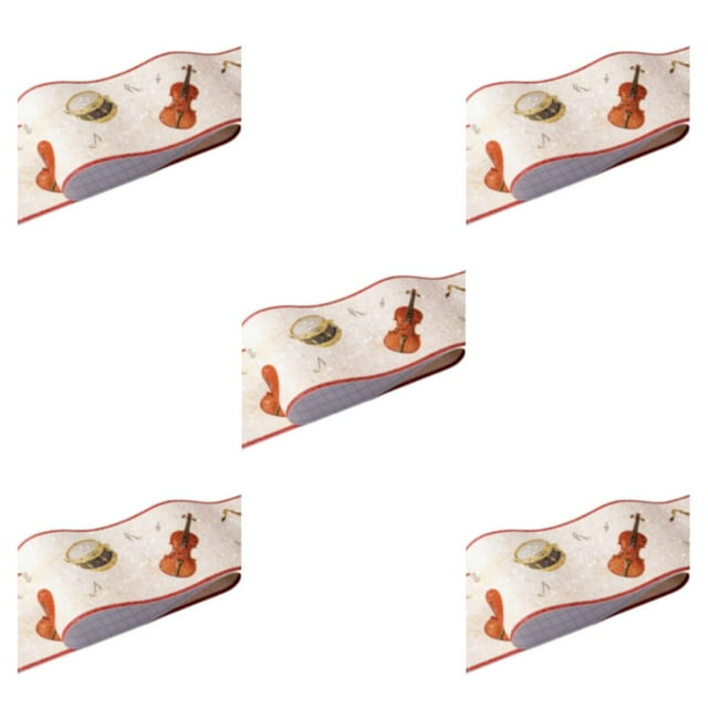 relayinert 3D Pattern Wall Removable Stickers Easy And Affordable Home Décor Solution Decorative Stickers orange axe 5Set