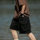 thumbnail image 4 of WILLBEST Pantalones Cortos Deportivos para Hombre, Informales, para Exteriores, con Cintura Elástica, Corte Relajado, Ligeros, para Pesca, Senderismo, Trabajo, Pantalones Cortos Cargo, 4 of 7