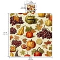 thumbnail image 2 of Thanksgiving Canvas Beach Blanket Picnic Mat for Outdoor Activities - Waterproof and Sandproof, Large Size for Family Gathering and Beach Fun, 2 of 6