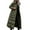 Army Green-winter long puffer jackets for women, variant on Long Puffer Coat for Women,Women's Winter Over Knee Removable Hooded Maxi Long Puffer Down Coat with Faux Fur Collar