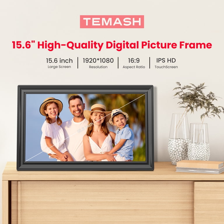 TEMASH 15.6 Inch Large WiFi Digital Picture Frame photo 6