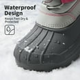 thumbnail image 3 of DREAM PAIRS Unisex Kids Knee High Waterproof Insulated Snow Boots, Grey/Pink, Size 6 Big Kid, 3 of 6