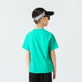 thumbnail image 3 of Summer Quick Dry Sports Girls Short Sleeve Boys Big Kids Quick Dry Ice Silk Top Short Sleeve T-Shirt Green 8-9Years, 3 of 5
