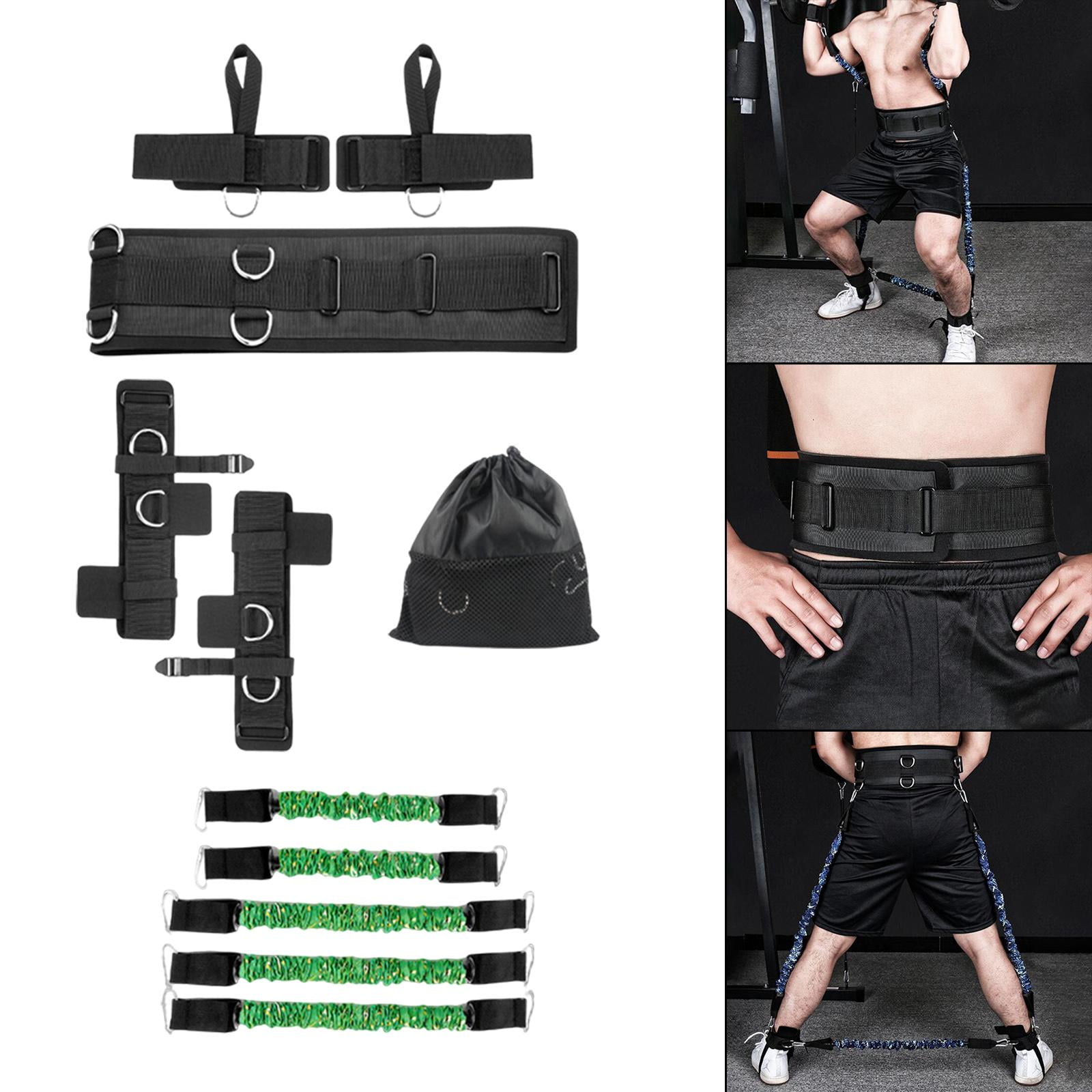 Axioma 11 Pieces Boxing Resistance Band Set Multifunctional Fitness Equipment Portable 3lbs Green