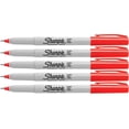 thumbnail image 1 of Rotuladores permanentes Sharpie Red Ultra Fine Point, 5 unidades, 1 of 1