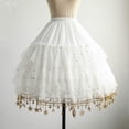 thumbnail image 4 of YM YOUMU Women Petticoat Underskirt Shinny Dot Stars Adult Tutu Tulle Mesh Skirt Crinoline Lolita Dress, 4 of 4