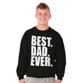 thumbnail image 4 of Cool Father's Day Best Dad Ever Men's Big & Tall Crewneck Sweatshirt Brisco Brands 5X, 4 of 5