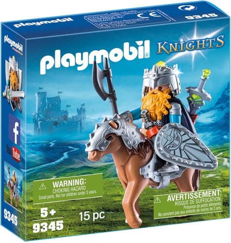 9343 Playmobil Knights Giant Troll with Dwarf Fighter with Removeable Backpack K 