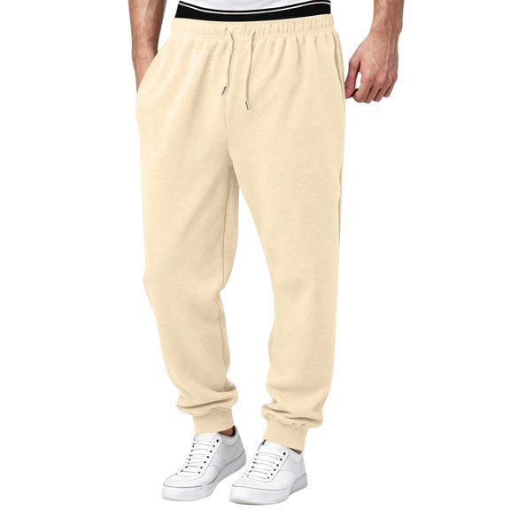 Wutalume Men's Slim Fit Joggers — Sweatpants with Tapered Leg, Drawstring Waist, Comfortable Lounge Pants for Active Days