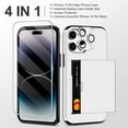 thumbnail image 2 of for iPhone 14 Pro Max Case Wallet with Screen Protector & Camera Cover 4-in-1 Full Body Hybrid iPhone 14 Pro Max Case with Card Holder Shockproof Protective Case for iPhone 14 Pro Max White, 2 of 14