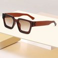 thumbnail image 2 of Trendy Square Sunglasses for Men Women Fashion Thick Rectangle Sun Glasses UV Protection Shades Designer Style, 2 of 5