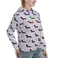 thumbnail image 6 of Haiem Dachshund Dog Puppy for Women's Fashion Hoodies & Sweatshirts with Kangaroo Pocket,Hooded Sweatshirt with Eye-catching Drawstrings-Medium, 6 of 7