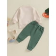 thumbnail image 6 of Toddler Boy Girl Football Outfits 6M 12M 18M 24M 3Y Sundays Are for the Bird Eagle Sweatshirts Top Pants Set 2Pcs Game Day Clothes, 6 of 10