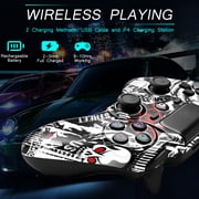 Wireless Controller Compatible with P4/P4 Slim/P4 Pro/Windows PC, Skull