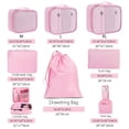 thumbnail image 2 of Travel Storage Bags Set, 8-Pack Packing Organizer Pouches, Waterproof Foldable Luggage Organizers For Clothes Accessories Toiletries(Black), 2 of 7