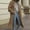 Brown, variant on Tejiojio Coats Clearance Fashion Women Solid Trench Coat Windbreaker Jacket Coat Double Breasted Overcoat