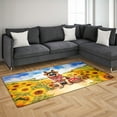 thumbnail image 3 of Vintage German Shepherd Says Hello Mother's Day Summer Sunflower Field Indoor Rug Alsatian Dog Lover Gifts Carpet Living Bed Room Sofa Home Decor - 12005, 3 of 5