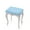 Leopard Blue, variant on FOR U DESIGNS Owl Cherry Blossom Print Stool Covers Rectangle Set of 2, Washable Pub Counter Bar Stool Covers Soft Vanity Bench Cover Kitchen Island Chairs Cushion Protector
