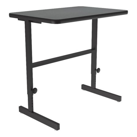 Correll CST 24" x 36" Metal Adjustable Standing Workstation in Montana Gray