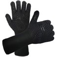 thumbnail image 1 of Manoplas para horno, 932 °F, resistentes al calor, extra largos con superficie de silicona antideslizante para cocinar, hornear, barbacoa, parrilla, color negro brillar Hogar, 1 of 5