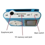 Mp3 Player 128gb Music Mini Mp3 LCD Screen Mini Portable Mp3 Music Player Metal Mini Clip Mp3 Support Memory Card with 3.5mm Earphone, Portable Clip-On MP3 Player with LCD Screen and FM Function