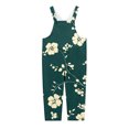 thumbnail image 4 of Ruyang Girls Overalls Cute Floral Print Adjustable Straps Straight Jumpsuit Summer Loose Fit Casual Trendy Rompers for Teens, 4 of 4