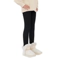 thumbnail image 5 of Kids Toddler Girls Leggings Solid Warm Thick Fleece Lined Skinny Pants Trousers Teenage Child 3-13 Years, 5 of 7