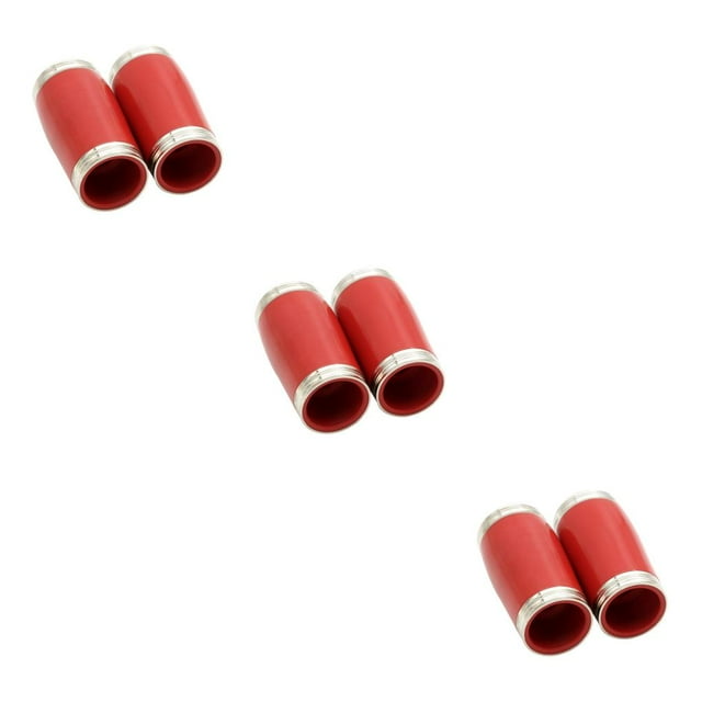 mmirethe 2 Pieces Professional Bakelite Clarinet Two Section Tuning Tube Straight Style 65MM Plastic B Flat Clarinet No Burr Red 3Set