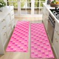 thumbnail image 4 of Kitchen Rugs Sets Of 2,Pink Breast Cancer Anti Fatigue Kitchen Mat Rugs Non Slip Washable,Decorative Kitchen Floor Mats for Kitchen,Sink,Laundry,17"X47", 4 of 5