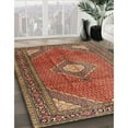 thumbnail image 2 of Ahgly Tapis d'Intérieur Rectangulaire Traditionnel Médaillon Rouge, 2 Pieds x 5 Pieds, 2 of 6