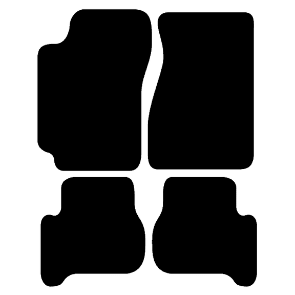 Auto Mats and Accessories 4 Piece Set Custom Carpeted Floor Mats Compatible with 1986-1994 Mazda 323 (Black) Made in the USA