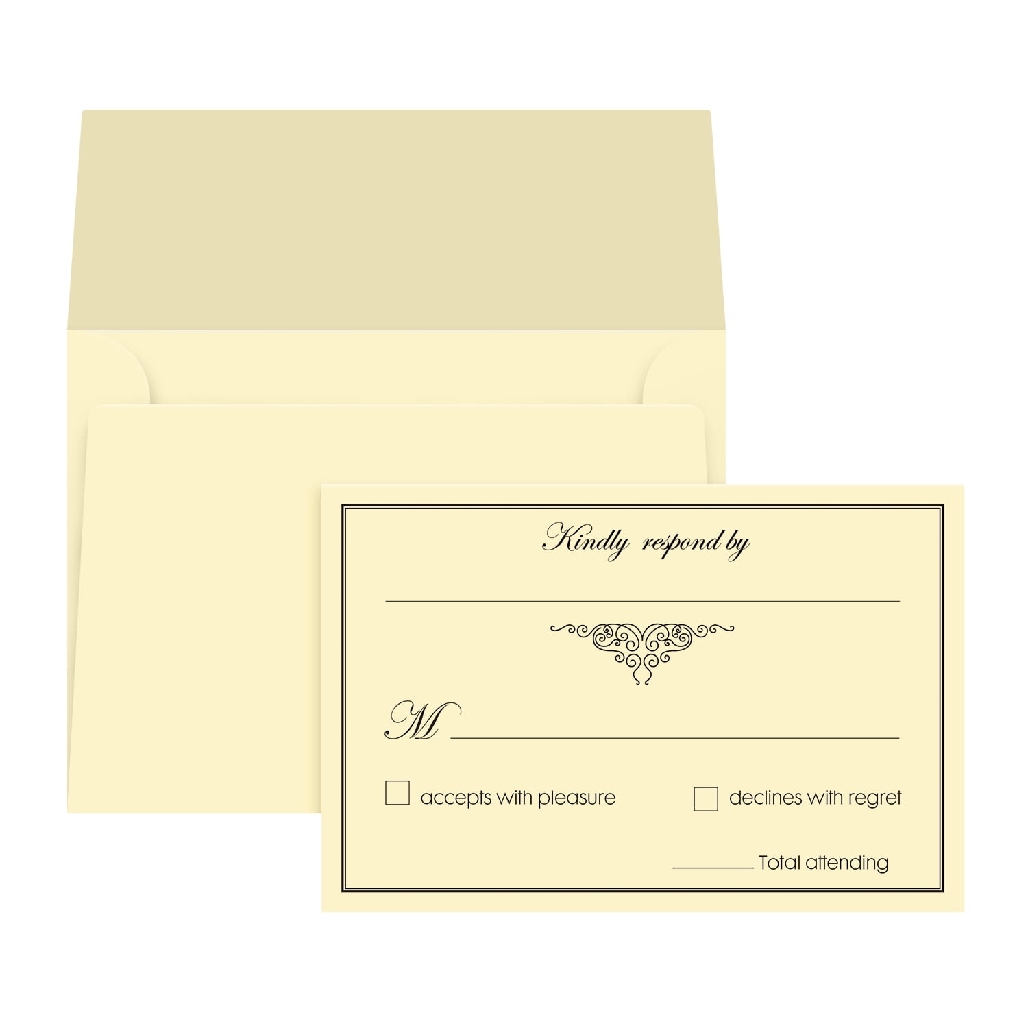 rsvp card size