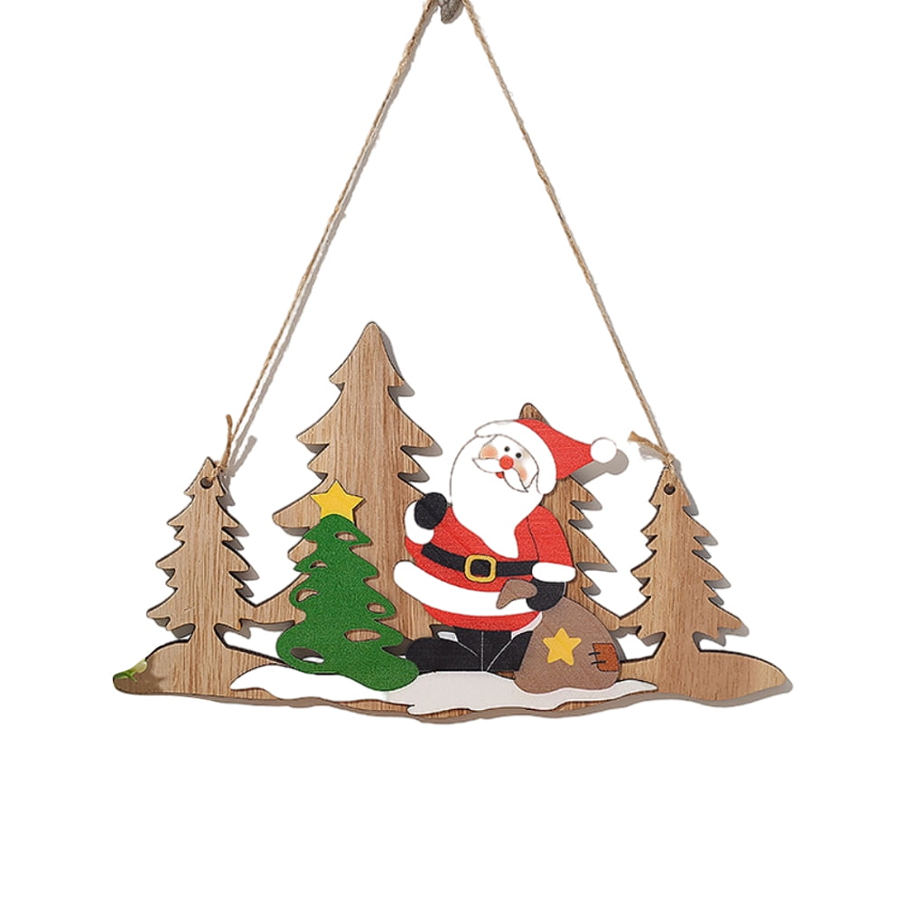 REINDEER IN SANTA HAT MAGNETIC PICTURE FRAME CHRISTMAS TREE ORNAMENT 